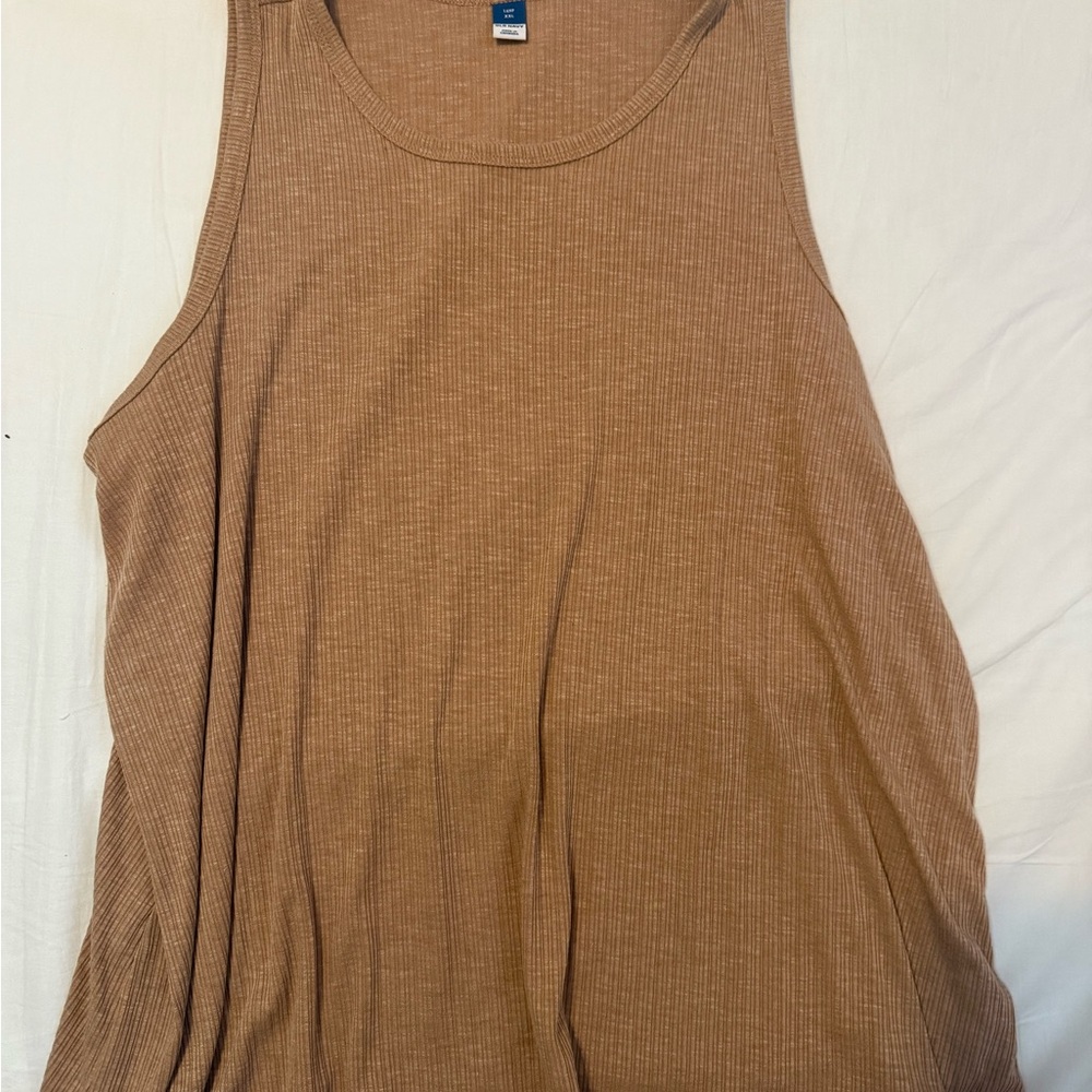 Old Navy Ribbed Tank Top - Camel Brown